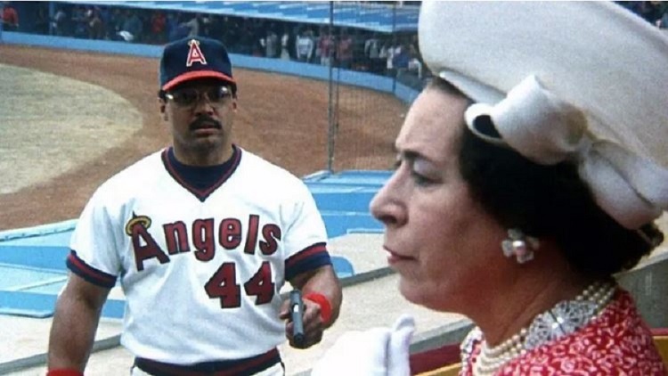 Reggie Jackson & The Queen.JPG